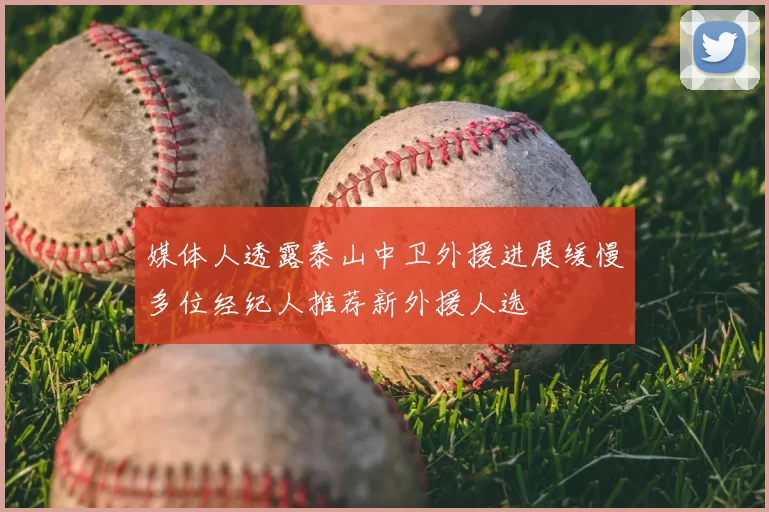 媒体人透露泰山中卫外援进展缓慢多位经纪人推荐新外援人选