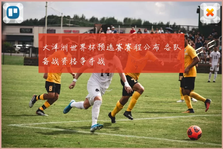 大洋洲世界杯预选赛赛程公布 各队备战资格争夺战